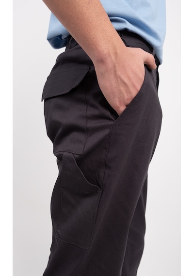 Kargo Cepli Belden Lastikli Düğmeli Fermuarlı Çok Cepli Gabardin Kargo İş Pantolonu Antrasit Kargo Cepli Belden Lastikli Düğmeli Fermuarlı Çok Cepli Gabardin Kargo İş Pantolonu Antrasit
