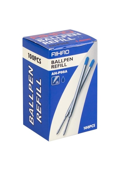Parker Metal Refill Mavi 100'lü Paket