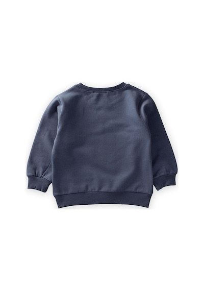 Cigit Çiçek Basdkılı Pullu Sweatshirt 1-6 Yaş Lacivert Lacivert