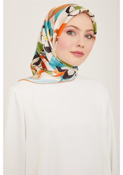 Armine Twill İpek Eşarp 24ya9153 80 - Desenli