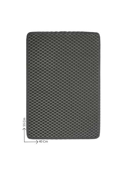 40x55 Cm Hücreli Kedi Kumu Paspası Kedi Matı Kedi Tuvalet Önü Paspası Koyu Gri