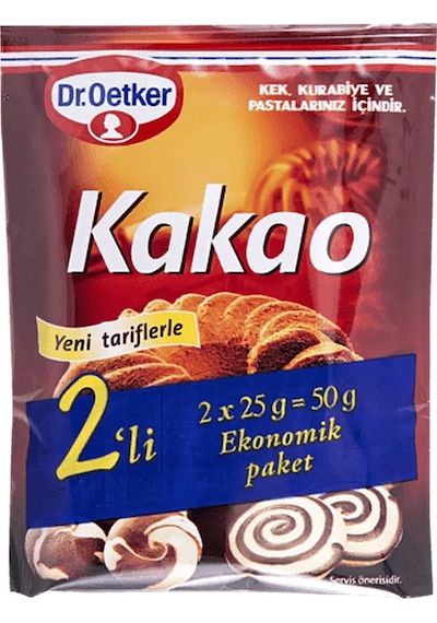 Dr. Oetker Kakao 4'lü 2 x 25 G