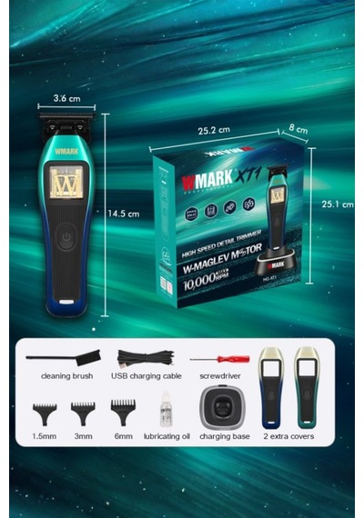 Vector Motor Hair Clipper Type-c Şarjlı, 2 Renkli Kapaklı Saç Ve Sakal Makinesi