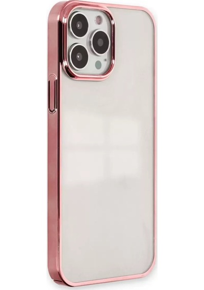 Newface Apple iPhone Uyumlu  13 Pro Max Kılıf Element Silikon - Pembe
