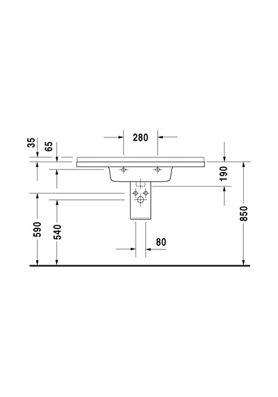 Duravit Starck 3 Etajerli Lavabo 1050 x 485 MM 0304100000