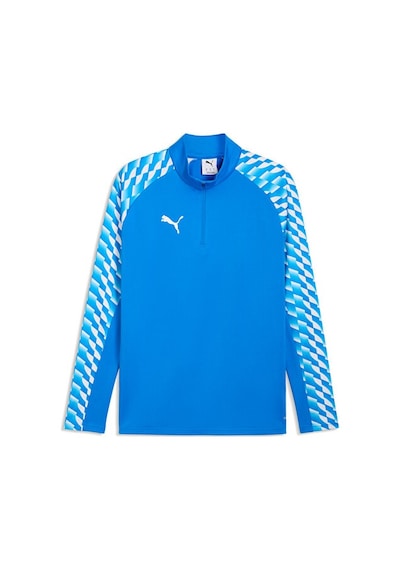 Puma Teamliga26 Training 1/4 Zip Erkek Futbol Antrenman Uzun Kollu Tişört 65972402 Mavi