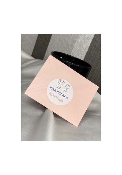 Kısa Bir Ara Stickerı Mat Etiket 4 Cm 40 Adet Çok Renkli