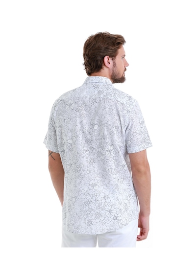 Hatemoğlu Lacivert Comfort Fit Baskılı 100% Pamuk Slim Yaka Kısa Kollu Gömlek 24d190000006 Lb1 Lacivert Hatemoğlu Lacivert Comfort Fit Baskılı 100% Pamuk Slim Yaka Kısa Kollu Gömlek 24d190000006 Lb1 Lacivert