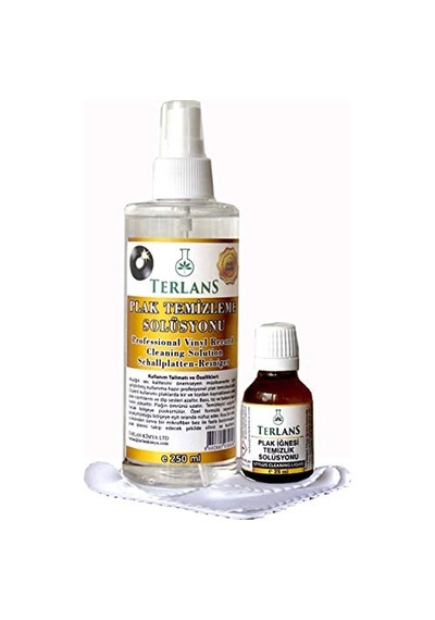 Terlans Retro Plak Ve İğne Temizleme Bakım Seti Gramofon Pikap & Plak Çalar Vinyl Record & Stylus Cleaning Solution