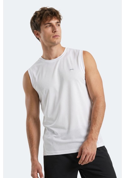 Slazenger Herofıt Erkek Kolsuz Beyaz Atlet