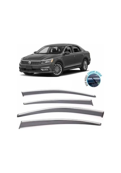 Vw Passat B8 Kromlu Cam Rüzgarlığı 2015-2019 Arası Sunplex