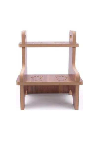 Kaymaz Ahşap Basamak Tabure - 36x36x40 Cm, Mdf Melamin Kaplama 100 Cm'ye Kadar