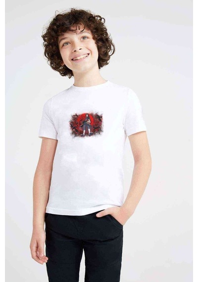 Tshirthane Uchiha Itachi By Bodskih Fullview Baskılı Unisex Çocuk Beyaz T-S