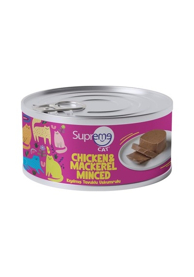 Kıyılmış Tavuklu Uskumrulu Yaş Kedi Maması 85 Gr