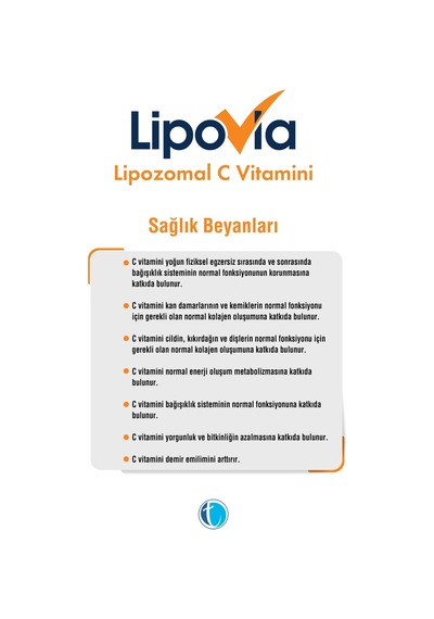 Lipovia Lipozomal Vitamin C  60 Kapsül