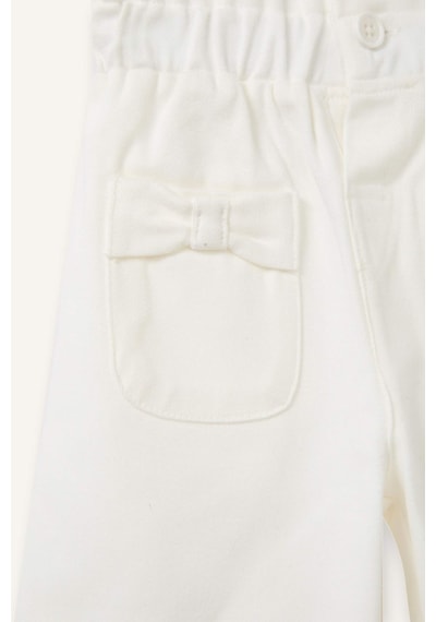 Defacto Paperbag Gabardin Pantolon Kız Bebek H0162a526smer105 Ekru-er105