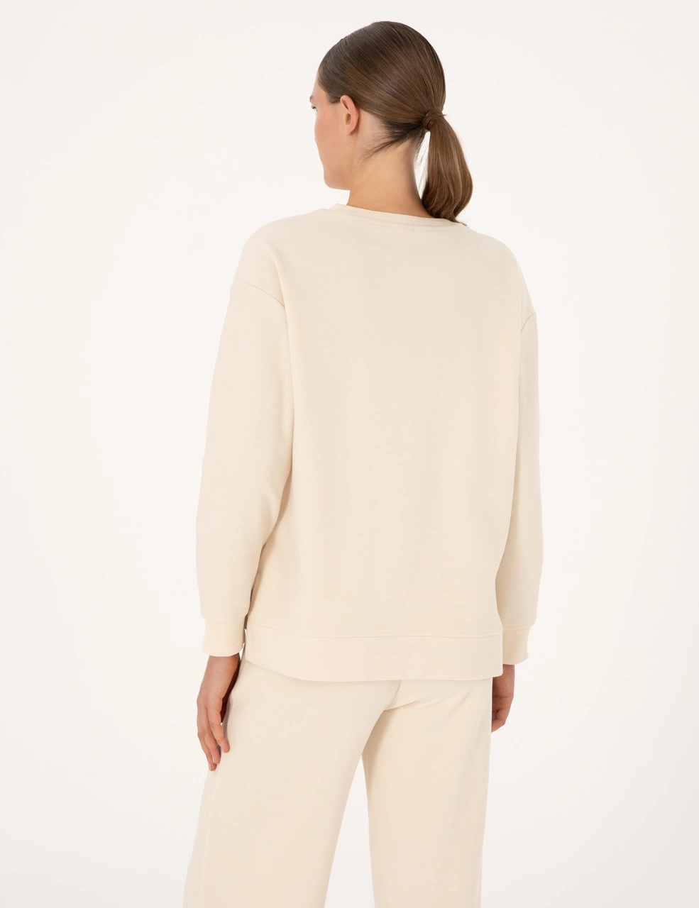 Pierre Cardin Kadın Ekru Sweatshirt 50314948-vr019 Ekru