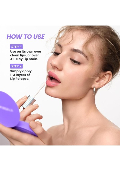 Wonderskin Lip Relapse Dolgunlaştırıcı Etki Şeffaf Dudak Parlatıcısı Clear 3.57ml Clear
