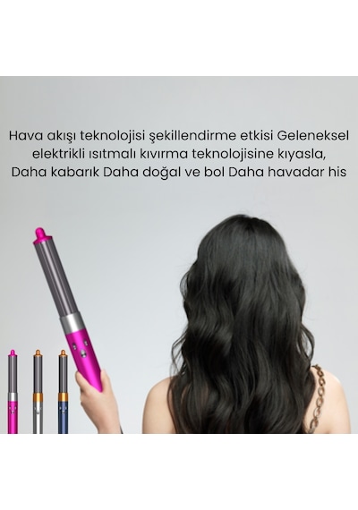 Jhy Hair Styler X9 Saç Şekillendirme Seti Gri - Pembe