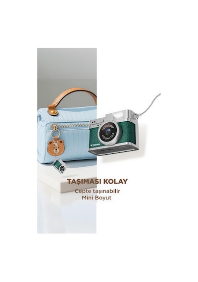 Torima CMR35 Mini Anahtarlık 1080P Dijital Fotoğraf Video Kamera