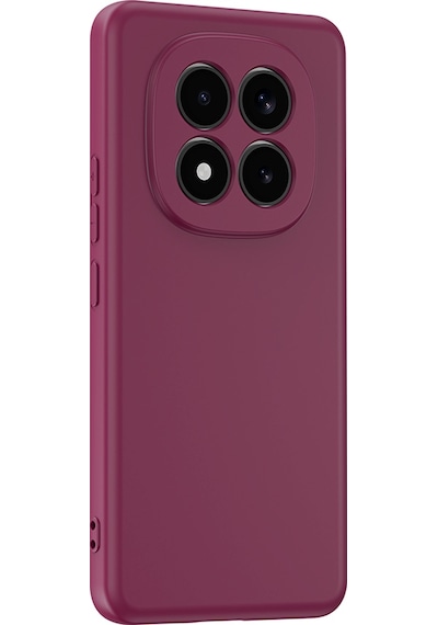 Xiaomi Redmi Note 15 Pro Plus Kılıf Kadife Iç Yüzey Yumuşak Dokulu Kamera Korumalı Ince Silikon Kapak Mara Kırmızı