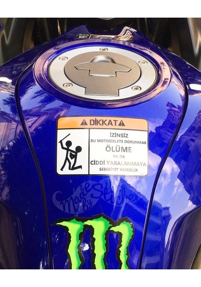 Bay Etiket Wrn2 Motoruma Dokunma Sticker
