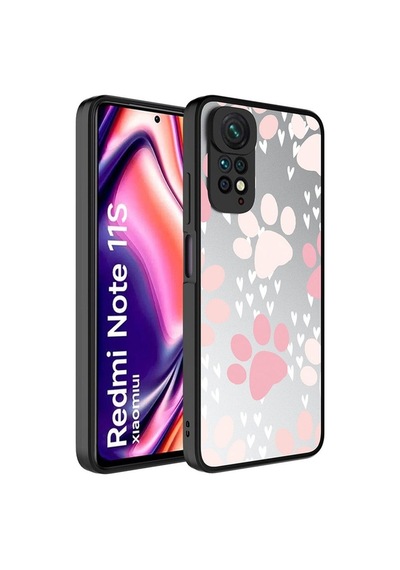 Xiaomi Redmi Note 11 Global Kılıf Aynalı Desenli Kamera Korumalı Parlak Zore Mirror Kapak Pati