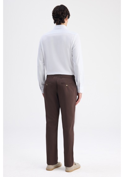 D's Damat Ds Damat Relaxed Fit Pilesiz Kahverengi Gabardin Chino Pantolon 6hcc3ı303777m Çok Renkli