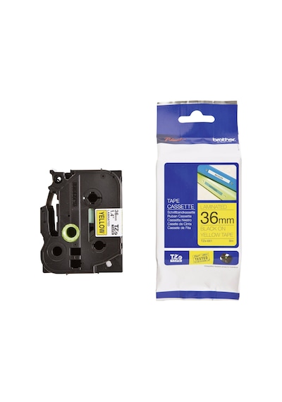 Brother P Touch Tz 661 36Mm Sarı Üzeri Siyah Etiket