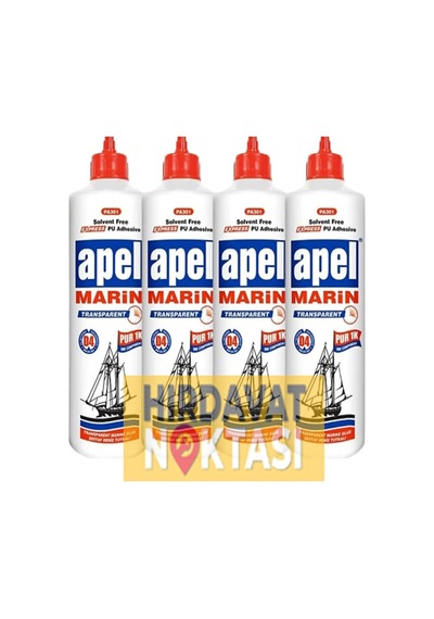 Tr Marin D4 Şeffaf Deniz Tutkalı, Pu Yapıştırıcı, 490 Gr X 4 Adet
