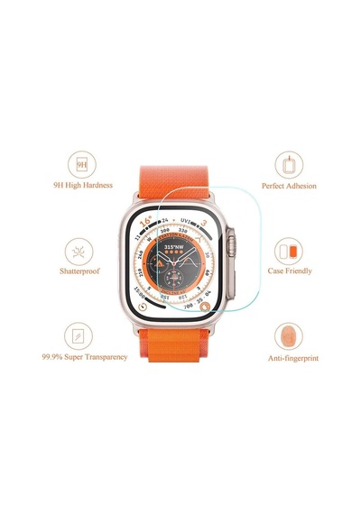 Apple Watch Ultra 49mm İle Uyumlu Ekran Koruyucu Çizilmeye Dayanıklı Akıllı Saat Koruması, 9h Temperli Kırılmaz Esnek Nano Cam, Hd Şeffaf 2 Adet Çok Renkli Apple Watch Ultra 49mm İle Uyumlu Ekran Koruyucu Çizilmeye Dayanıklı Akıllı Saat Koruması, 9h Temperli Kırılmaz Esnek Nano Cam, Hd Şeffaf 2 Adet Çok Renkli