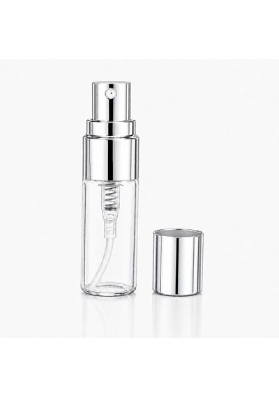 50 Adet Boş Cam Parfüm Numune Şişe, 3 Ml, Vidalı, Şeffaf, Metal Kapaklı
