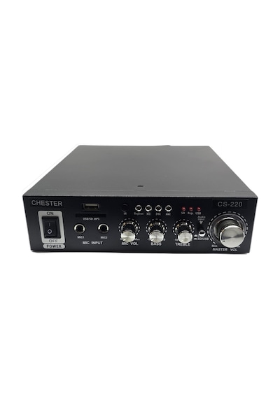 Bluetooth Mini Stereo Amfi - Usb Sd Kart Okuyucu Hoparlör Anfisi - Kumandalı Ev Ofis Ses Sistemi