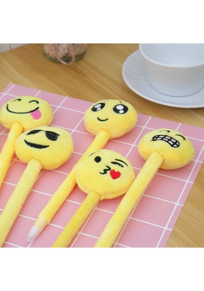 Emoji Kalem Peluşlu Çok Renkli