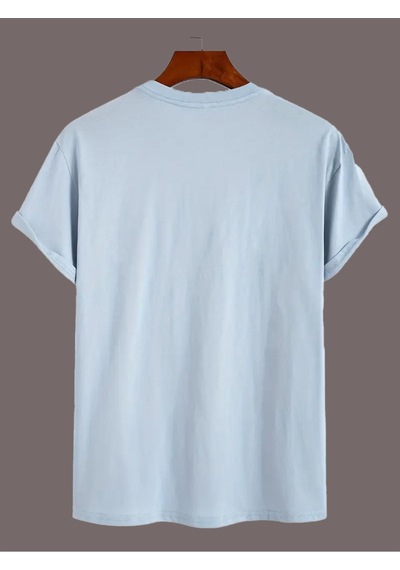 Uyguntarz Nyc Baskılı Unisex Oversize Tshirt Bebe Mavisi