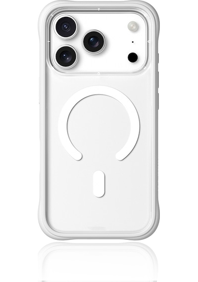 Apple Uyumlu iPhone 17 Pro Max  Kılıf M-safe Şarj Özellikli Airbagli Youngkit Dynamic 2 Serisi Kapak Beyaz Beyaz