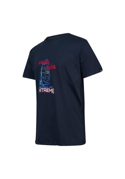 2as Alex Baskılı Erkek Sıfır Yaka T-shirt 042 Lacivert
