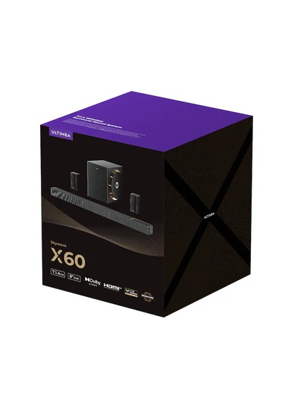 Ultımea Skywave X60 Dolby Atmos 7.1.4 Soundbar, 8" Subwoofer, Surround Ev Sinema Ses Sistemi U4421