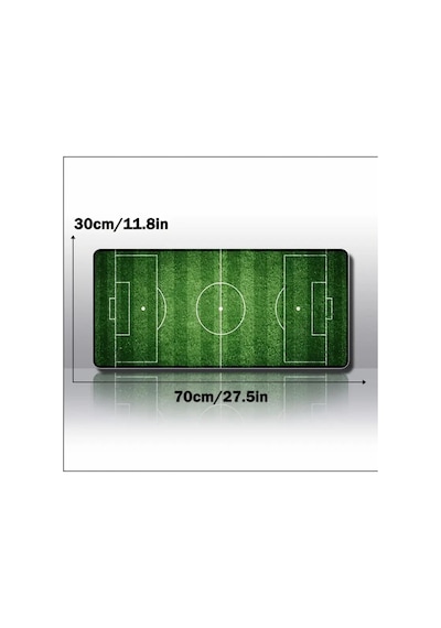 70x30 Cm Futbol Sahası Temalı Kaydırmaz Taban Speed Yüzey Oyuncu Mouse Pad Gaming