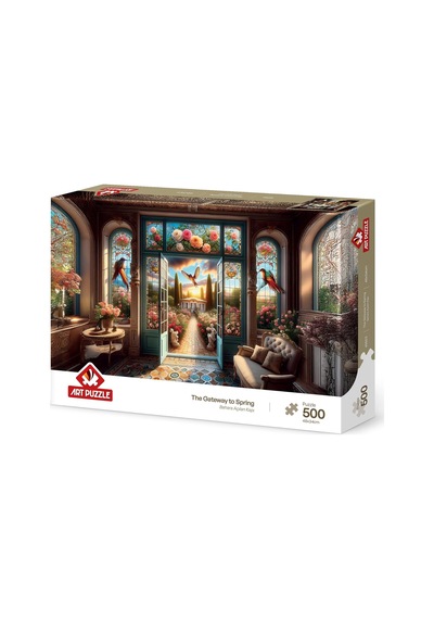 Bahara Açılan Kapı 500 Parça Puzzle