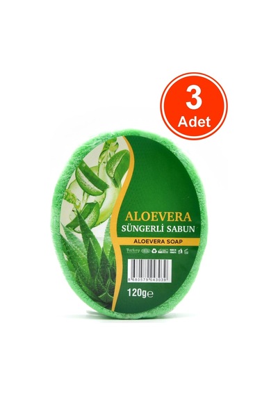 Aloe Vera Özlü Süngerli Duş Sabunu 3 x 120 G
