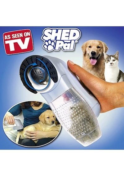 Süslüpati Shed Pal Kedi Köpek Vakumlu Tüy Toplama Tarağı - Tüy Toplama Traş Makinesi