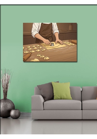 Kanvas Tablo Ev Yapımı Makarna