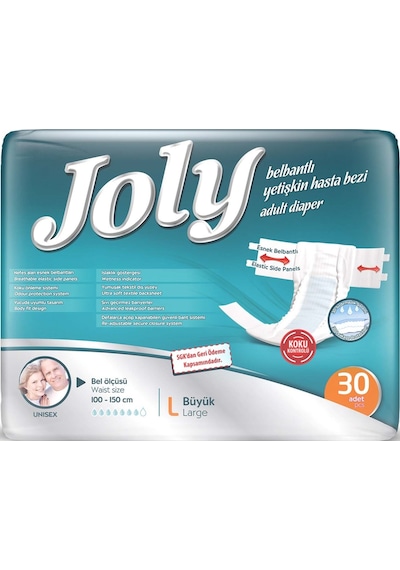 Joly Yetişkin Bezi Bel Bantlı L - Büyük - Large 270 Adet