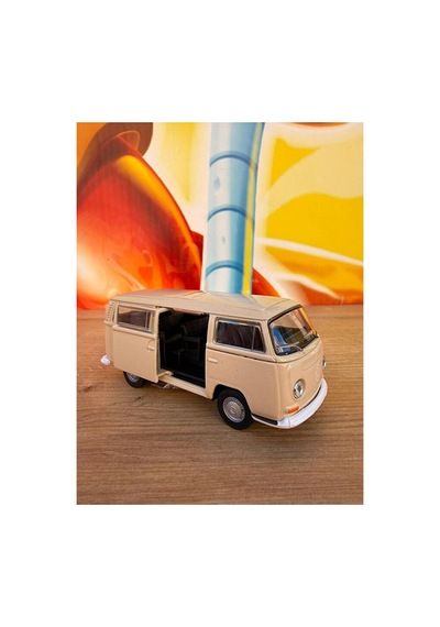 Volkswagen Otobüs T2 Diecast Model Araba Volkswagen Minibüs Krem