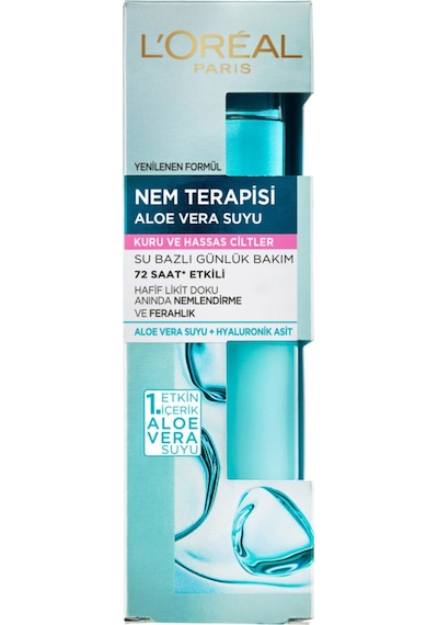 L'oréal Paris Nem Terapisi Aloe Vera Suyu Kuru Ve Hassas Ciltler 2 Adet