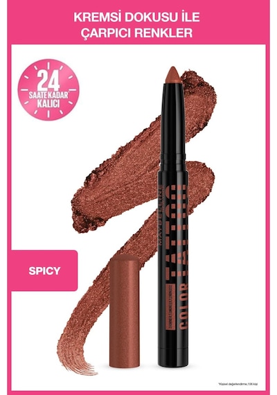 Maybellıne Tattoo 24h Eye Stix - Spicy 0