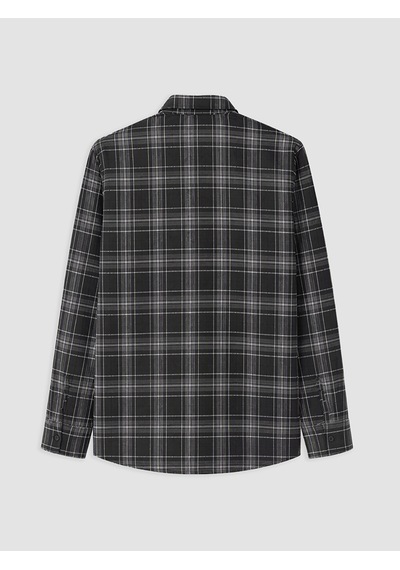 Lcw Eco Siyah Regular Fit Erkek Gömlek Ceket