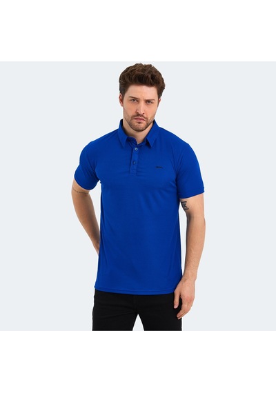 Slazenger  Sloan Erkek Polo Yaka Saks Mavi Tişört
