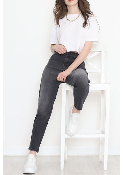Mokashopin - Boyfriend Kot Pantolon Füme3 - 8756.1431. 001